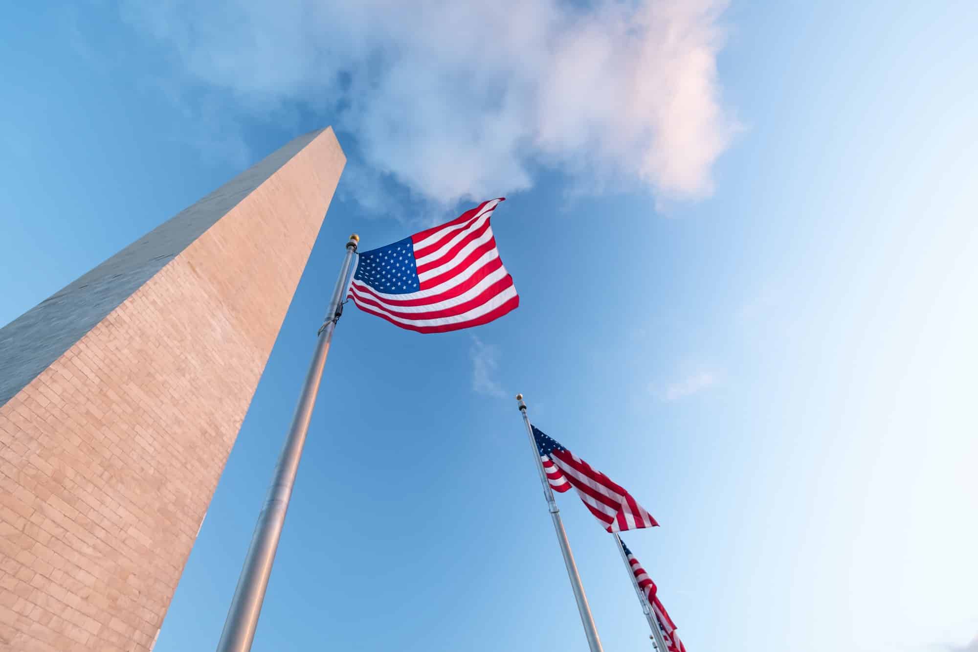 Washington monument in Washington DC, United States of America, USA